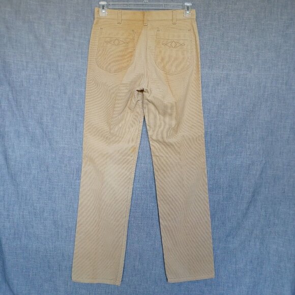 Vintage Levi's 222 Classic Straight Leg Corduroy Tan Men's Jeans Waist 29 L31